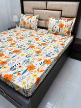 Load image into Gallery viewer, A-2668 - Poly Cotton 130 GSM King Size Double Bedsheet (274X274) with Two Pillow Covers (50X76)
