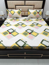 Load image into Gallery viewer, A-2675 - Poly Cotton 130 GSM King Size Double Bedsheet (274X274) with Two Pillow Covers (50X76)
