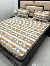 Load image into Gallery viewer, A-2905 - Pure Cotton 180 TC Super King Size Double Bedsheet (274X304) with Two Pillow Covers (50X76)
