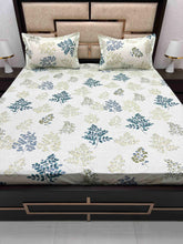 Load image into Gallery viewer, A-3713 - Pure Cotton 180 TC Super King Size Double Bedsheet (274X304) with Two Pillow Covers (50X76)
