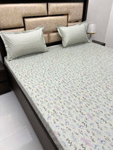 Load image into Gallery viewer, A-3792 - Pure Cotton 210 TC King Size Double Bedsheet (274X274) with Two Pillow Covers (50X76)
