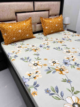 Load image into Gallery viewer, A-3804 - Poly Cotton 130 GSM King Size Double Bedsheet (274X274) with Two Pillow Covers (50X76)

