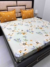 Load image into Gallery viewer, A-3804 - Poly Cotton 130 GSM King Size Double Bedsheet (274X274) with Two Pillow Covers (50X76)
