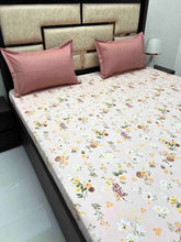Load image into Gallery viewer, A-3806 - Poly Cotton 130 GSM King Size Double Bedsheet (274X274) with Two Pillow Covers (50X76)
