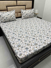 Load image into Gallery viewer, A-3814 - Pure Cotton 210 TC King Size Double Bedsheet (274X274) with Two Pillow Covers (50X76)
