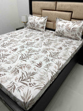 Load image into Gallery viewer, A-3817 - Pure Cotton 210 TC King Size Double Bedsheet (274X274) with Two Pillow Covers (50X76)
