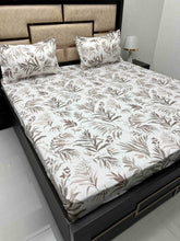 Load image into Gallery viewer, A-3817 - Pure Cotton 210 TC King Size Double Bedsheet (274X274) with Two Pillow Covers (50X76)
