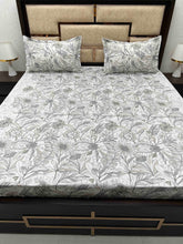 Load image into Gallery viewer, A-3821 - Pure Cotton 210 TC King Size Double Bedsheet (274X274) with Two Pillow Covers (50X76)
