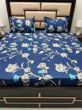 Load image into Gallery viewer, A-3847 - Pure Cotton 180 TC King Size Double Bedsheet (274X274) with Two Pillow Covers (50X76)
