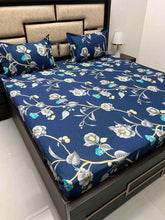 Load image into Gallery viewer, A-3847 - Pure Cotton 180 TC King Size Double Bedsheet (274X274) with Two Pillow Covers (50X76)
