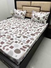 Load image into Gallery viewer, A-3857 - Pure Cotton 210 TC King Size Double Bedsheet (274X274) with Two Pillow Covers (50X76)
