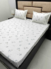 Load image into Gallery viewer, A-3858 - Pure Cotton 210 TC King Size Double Bedsheet (274X274) with Two Pillow Covers (50X76)
