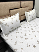 Load image into Gallery viewer, A-3859 - Pure Cotton 210 TC King Size Double Bedsheet (274X274) with Two Pillow Covers (50X76)
