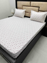 Load image into Gallery viewer, A-3861 - Pure Cotton 210 TC King Size Double Bedsheet (274X274) with Two Pillow Covers (50X76)
