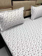 Load image into Gallery viewer, A-3861 - Pure Cotton 210 TC King Size Double Bedsheet (274X274) with Two Pillow Covers (50X76)
