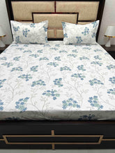 Load image into Gallery viewer, A-3864 - Pure Cotton 210 TC King Size Double Bedsheet (274X274) with Two Pillow Covers (50X76)
