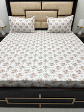 Load image into Gallery viewer, A-3868 - Pure Cotton 210 TC King Size Double Bedsheet (274X274) with Two Pillow Covers (50X76)

