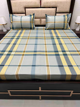 Load image into Gallery viewer, A-3877 - Pure Cotton 180 TC Queen Size Double Bedsheet (228X254) with Two Pillow Covers (43X68)
