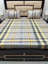 Load image into Gallery viewer, A-3879 - Pure Cotton 180 TC Queen Size Double Bedsheet (228X254) with Two Pillow Covers (43X68)
