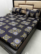 Load image into Gallery viewer, A-3911 - Pure Cotton 180 TC King Size Double Bedsheet (274X274) with Two Pillow Covers (50X76)
