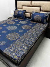 Load image into Gallery viewer, A-3913 - Pure Cotton 180 TC King Size Double Bedsheet (274X274) with Two Pillow Covers (50X76)
