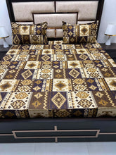 Load image into Gallery viewer, A-3917 - Pure Cotton 180 TC King Size Double Bedsheet (274X274) with Two Pillow Covers (50X76)
