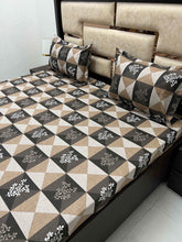 Load image into Gallery viewer, A-3923 - Pure Cotton 180 TC King Size Double Bedsheet (274X274) with Two Pillow Covers (50X76)
