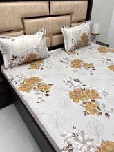 Load image into Gallery viewer, A-3927 - Pure Cotton 180 TC King Size Double Bedsheet (274X274) with Two Pillow Covers (50X76)
