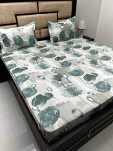 Load image into Gallery viewer, A-3934 - Pure Cotton 180 TC King Size Double Bedsheet (274X274) with Two Pillow Covers (50X76)
