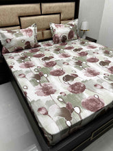 Load image into Gallery viewer, A-3935 - Pure Cotton 180 TC King Size Double Bedsheet (274X274) with Two Pillow Covers (50X76)
