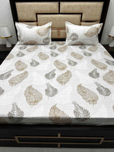 Load image into Gallery viewer, A-3941 - Pure Cotton 180 TC King Size Double Bedsheet (274X274) with Two Pillow Covers (50X76)
