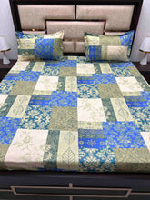 Load image into Gallery viewer, A-3942 - Pure Cotton 180 TC King Size Double Bedsheet (274X274) with Two Pillow Covers (50X76)
