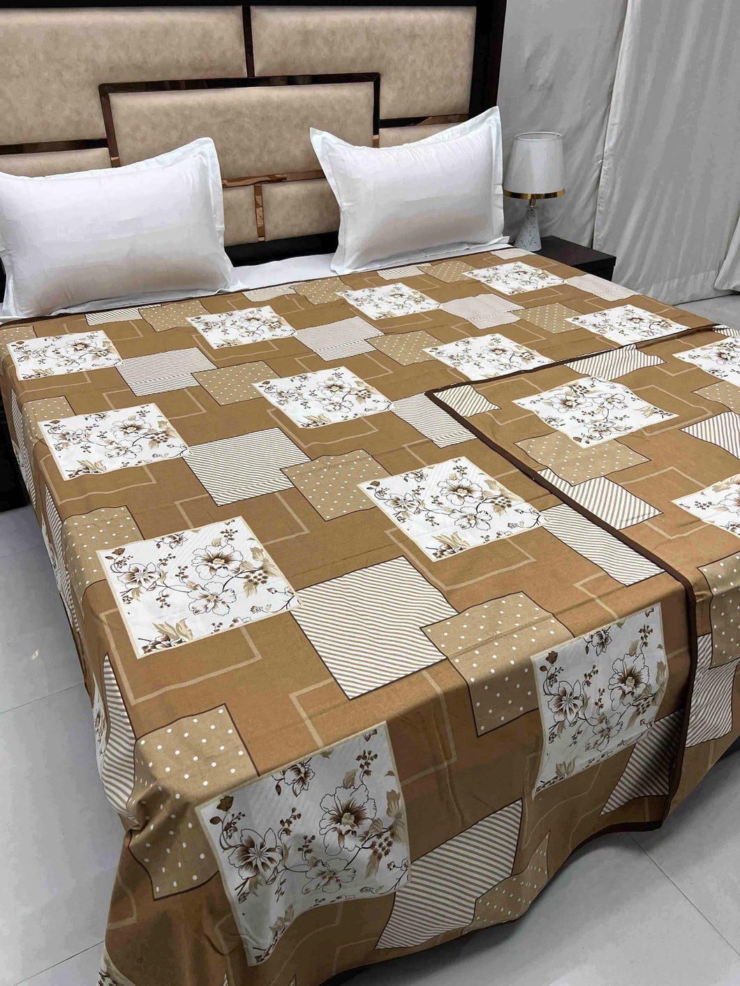 A-3587 - Pure Cotton 180 TC King Size Duvet Cover / Razaai Cover / Quilt Cover / Dohar Cover (223X243) for Double Bed Size with Heavy Zipper