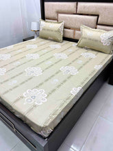 Load image into Gallery viewer, A-3543 - Pure Cotton 180 TC Queen Size Double Bedsheet (228X254) with Two Pillow Covers (43X68)
