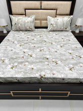 Load image into Gallery viewer, A-3558 - Pure Cotton 180 TC Queen Size Double Bedsheet (228X254) with Two Pillow Covers (43X68)
